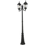 7554-14 2 Light Textured Black Outdoor Post Light-Lighting LumensOutdoor Wall Lights