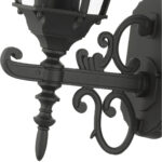 7556-14 1 Light Textured Black Outdoor Wall Lantern-Lighting LumensLantern