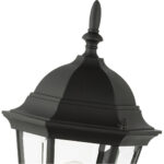 7556-14 1 Light Textured Black Outdoor Wall Lantern-Lighting LumensLantern