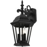 7560-14 3 Light Textured Black Outdoor Wall Lantern-Lighting LumensLantern