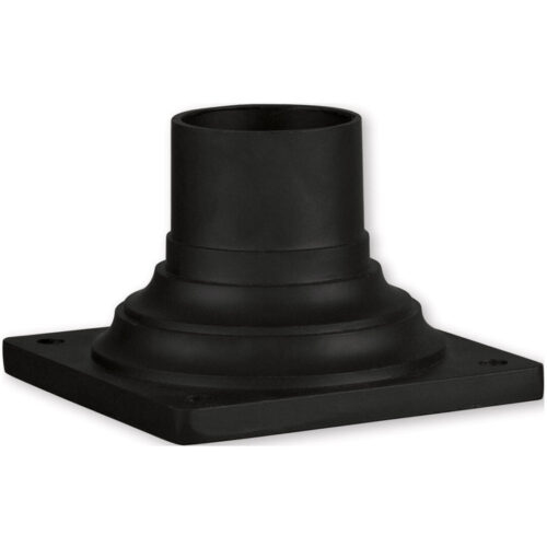 7586-14 Textured Black Outdoor Pier Mount Adapter-Lighting LumensPier mount adapter