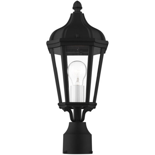 1 Light TBK Outdoor Post Top Lantern with Clear Glass Shade-Lighting LumensLantern