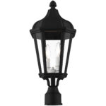 2 Light TBK Outdoor Post Top Lantern with Clear Glass Shade-Lighting LumensLantern