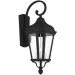 11 inch 3 Light TBK Outdoor Wall Lantern with Clear Glass Shade-Lighting LumensLantern