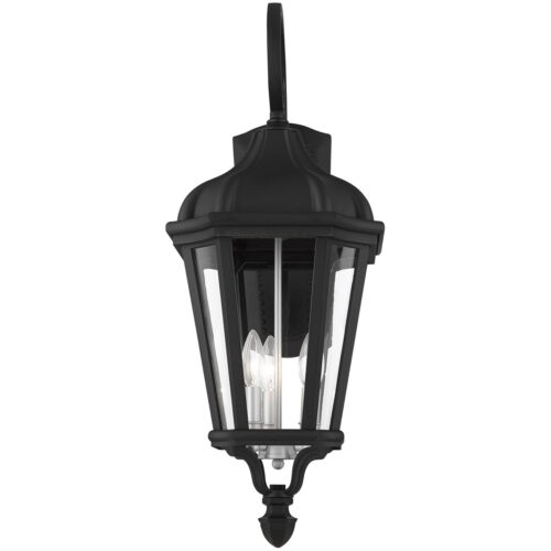 11 inch 3 Light TBK Outdoor Wall Lantern with Clear Glass Shade-Lighting LumensLantern