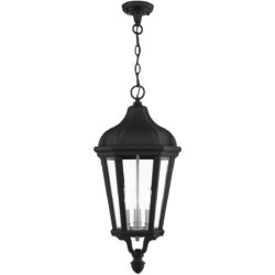 3 Light TBK Outdoor Pendant Lantern with Clear Glass Shade-Lighting LumensLantern