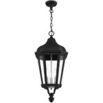 3 Light TBK Outdoor Pendant Lantern with Clear Glass Shade-Lighting LumensLantern