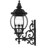 7701-14 4 Light Textured Black Outdoor Wall Lantern-Lighting LumensLantern