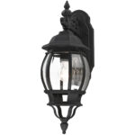 7706-14 1 Light Textured Black Outdoor Wall Lantern-Lighting LumensLantern