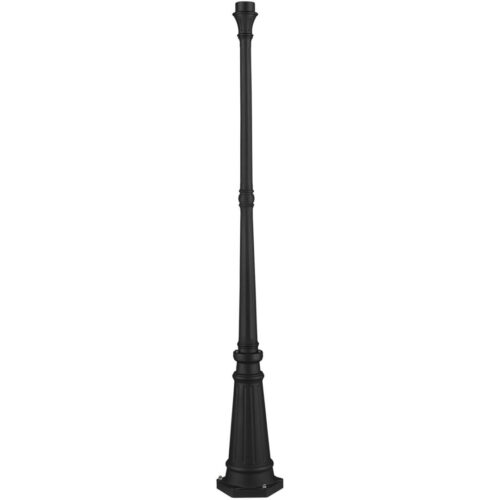 7709-14 Textured Black Fluted Post-Lighting LumensOutdoor Wall Lights