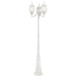 7710-13 3 Light Textured White Outdoor Post Light-Lighting LumensOutdoor Wall Lights