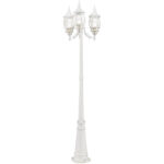 7710-13 3 Light Textured White Outdoor Post Light-Lighting LumensOutdoor Wall Lights