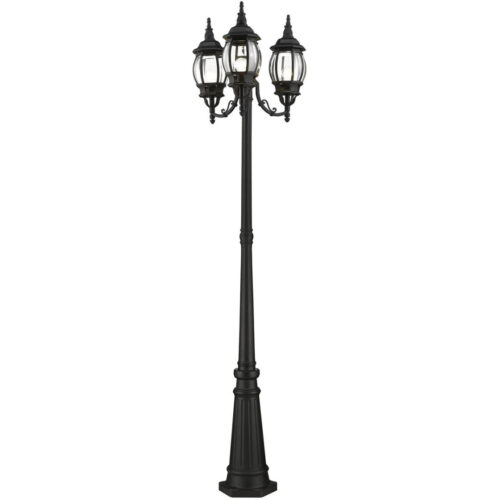 7710-14 3 Light Textured Black Outdoor Post Light-Lighting LumensOutdoor Wall Lights