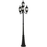 7711-14 4 Light Textured Black Outdoor Post Light-Lighting LumensOutdoor Wall Lights