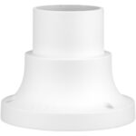 78212-13 Textured White Pier Mount Adapter-Lighting LumensPier mount adapter