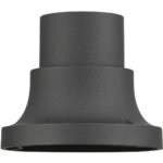 78212-14 Textured Black Pier Mount Adapter-Lighting LumensPier mount adapter