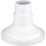 78216-13 Textured White Pier Mount Adapter-Lighting LumensPier mount adapter