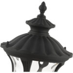 7848-14 1 Light Textured Black Outdoor Post Top Lantern-Lighting LumensLantern