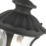 7849-14 1 Light Textured Black Outdoor Pendant Lantern-Lighting LumensLantern