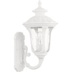 7850-13 1 Light Textured White Outdoor Wall Lantern-Lighting LumensLantern