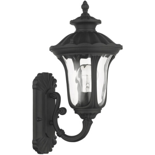 7850-14 1 Light Textured Black Outdoor Wall Lantern-Lighting LumensLantern