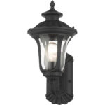 7850-14 1 Light Textured Black Outdoor Wall Lantern-Lighting LumensLantern