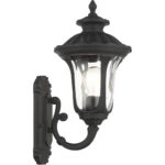 7850-14 1 Light Textured Black Outdoor Wall Lantern-Lighting LumensLantern