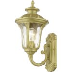 7850-33 1 Light Soft Gold Outdoor Small Wall Lantern-Lighting LumensLantern