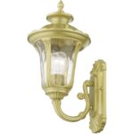 7850-33 1 Light Soft Gold Outdoor Small Wall Lantern-Lighting LumensLantern