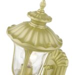 7850-33 1 Light Soft Gold Outdoor Small Wall Lantern-Lighting LumensLantern