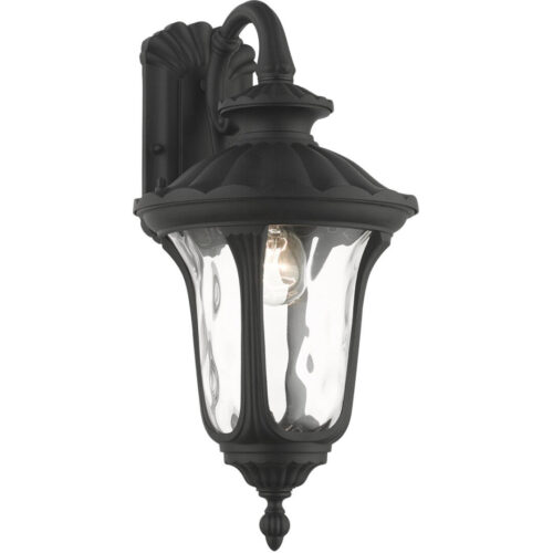 7851-14 1 Light Textured Black Outdoor Wall Lantern-Lighting LumensLantern