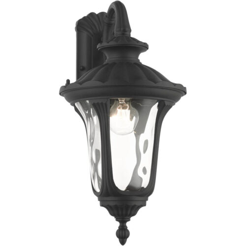 7851-14 1 Light Textured Black Outdoor Wall Lantern-Lighting LumensLantern