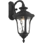 7851-14 1 Light Textured Black Outdoor Wall Lantern-Lighting LumensLantern