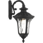 7851-14 1 Light Textured Black Outdoor Wall Lantern-Lighting LumensLantern