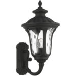 7852-14 1 Light Textured Black Outdoor Wall Lantern-Lighting LumensLantern