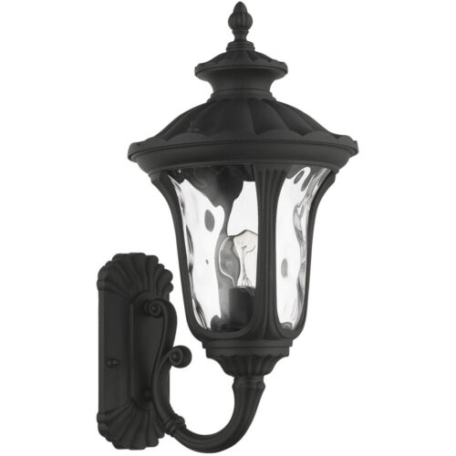 7852-14 1 Light Textured Black Outdoor Wall Lantern-Lighting LumensLantern