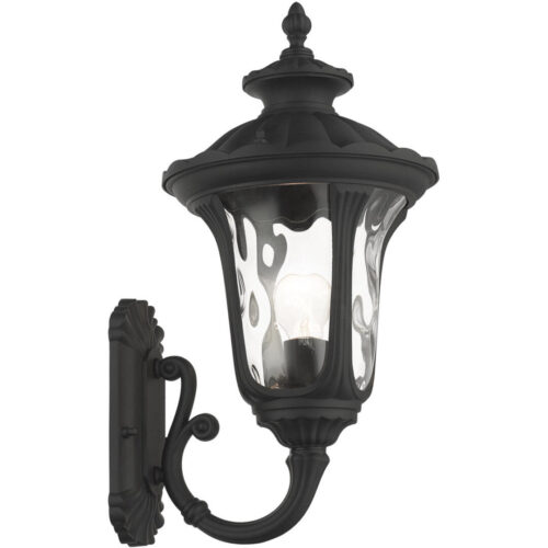 7852-14 1 Light Textured Black Outdoor Wall Lantern-Lighting LumensLantern