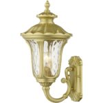 7852-33 1 Light Soft Gold Outdoor Medium Wall Lantern-Lighting LumensLantern