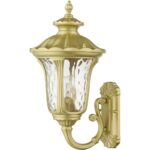 7852-33 1 Light Soft Gold Outdoor Medium Wall Lantern-Lighting LumensLantern