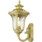 7852-33 1 Light Soft Gold Outdoor Medium Wall Lantern-Lighting LumensLantern