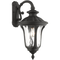 7853-14 1 Light Textured Black Outdoor Wall Lantern-Lighting LumensLantern