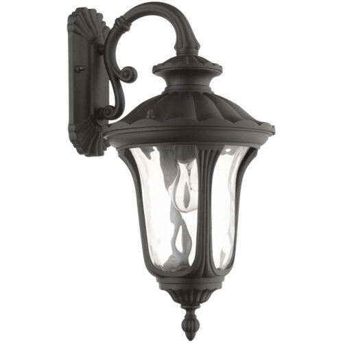 7853-14 1 Light Textured Black Outdoor Wall Lantern-Lighting LumensLantern