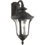 7853-14 1 Light Textured Black Outdoor Wall Lantern-Lighting LumensLantern