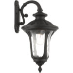 7853-14 1 Light Textured Black Outdoor Wall Lantern-Lighting LumensLantern