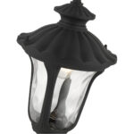 7854-14 1 Light Textured Black Outdoor Pendant Lantern-Lighting LumensLantern