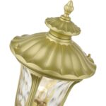 7855-33 1 Light Soft Gold Outdoor Medium Post Top Lantern-Lighting LumensLantern