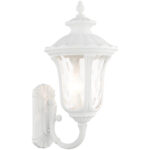 7856-13 3 Light Textured White Outdoor Wall Lantern-Lighting LumensLantern