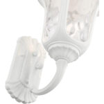 7856-13 3 Light Textured White Outdoor Wall Lantern-Lighting LumensLantern