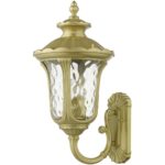 7856-33 3 Light Soft Gold Outdoor Large Wall Lantern-Lighting LumensLantern