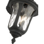 7857-14 3 Light Textured Black Outdoor Wall Lantern-Lighting LumensLantern